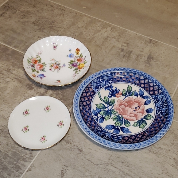 GUC Vintage Set of 3 China Dishes